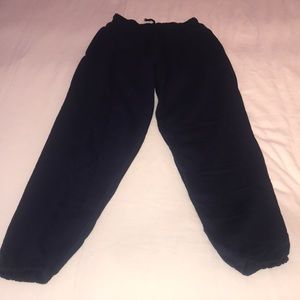 navy blue sweatpants- plt